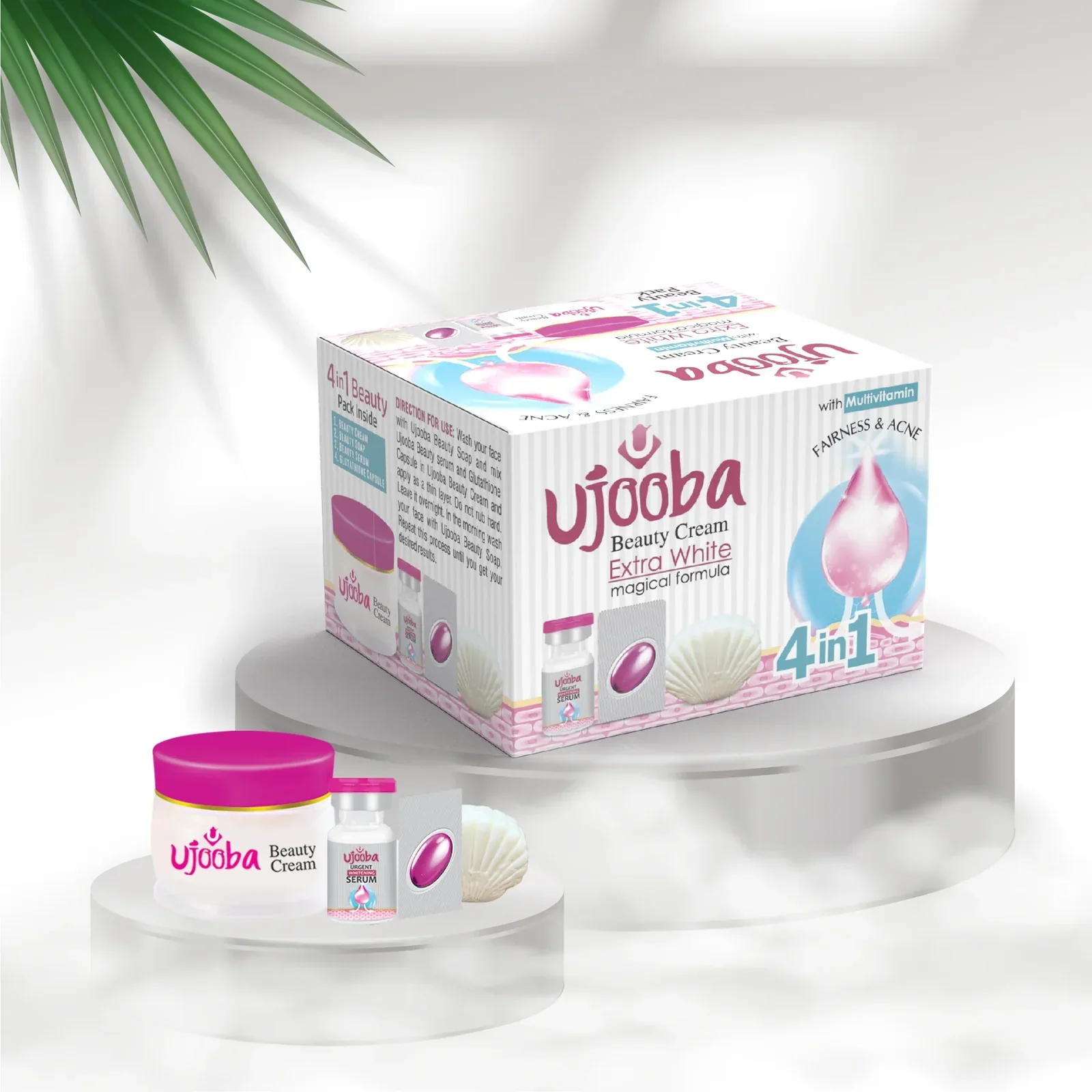 Ujooba 4-in-1 Whitening Cream Combo | Acne and Dark Spot Treatment